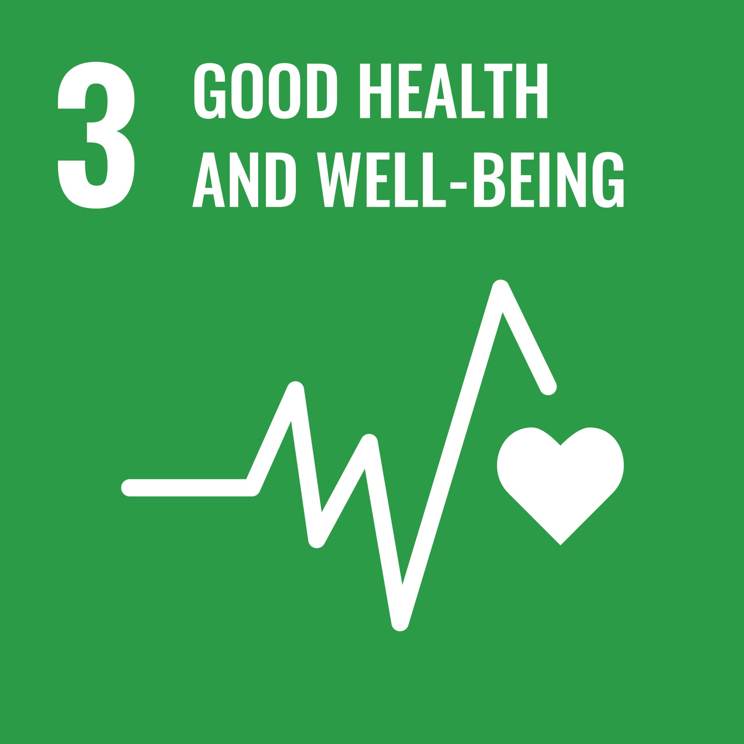 3 Good health and well being
